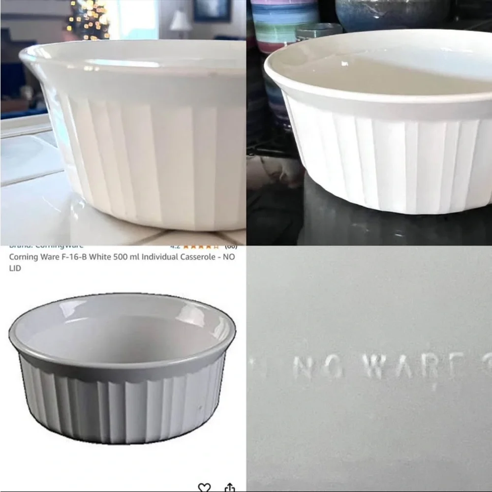 Corning Ware French White 1.5 Quart Baking Dish CORING WARE STAMPED Vintage